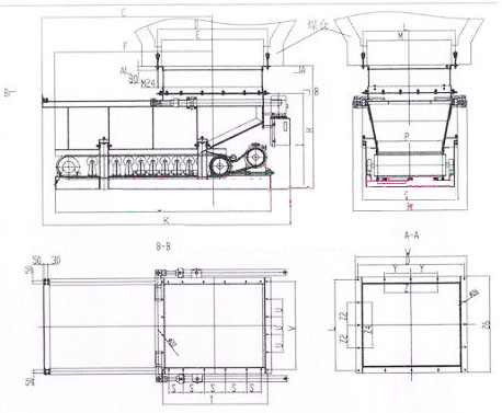 甲帶給料機(jī)圖紙 甲帶給料機(jī)圖紙
